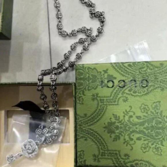 Gucci key pendant GG necklace - Picture 1 of 6